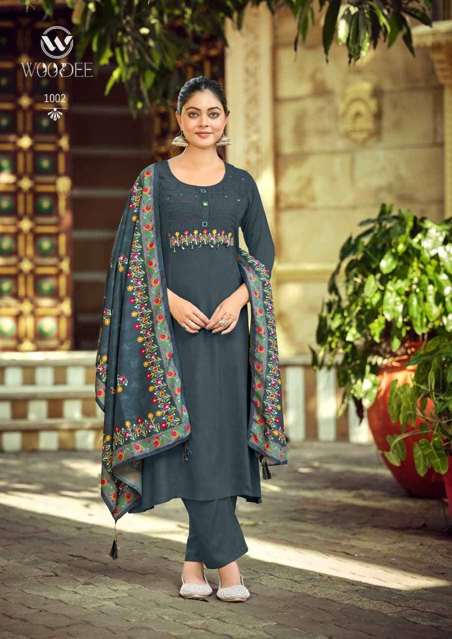 SAHIBA BY WOODEE 1001 TO 1006 Series Stylish Fancy Colorful party Wear dresses At Wholesale Price